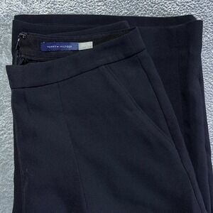 Tommy Hilfiger Black‎ Culottes Wide Leg Cropped Dress Pants Size 2 Women's Beach